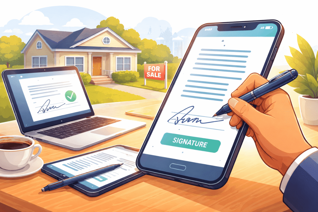 Electronic signatures for FHA loans